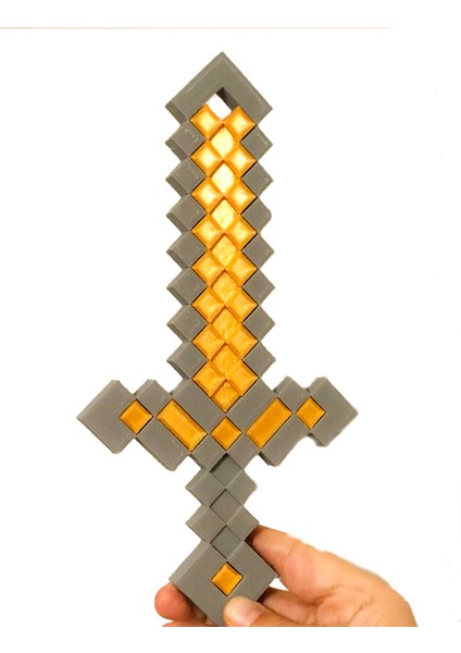 Bursa3dfilament Minecraft Çocuk Oyuncak Figürü Sword Kılıç Seti/ Ikili Kılıç Seti