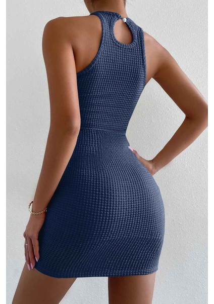 Vücuda Oturan Diz Üstü Mini Örme Elbise fiyatları