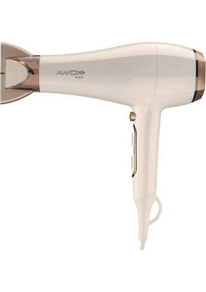 Awox Axion Saç Kurutma Makinesi 2200 W Soğuk Hava ve İyon Teknolojisi ile Beyaz