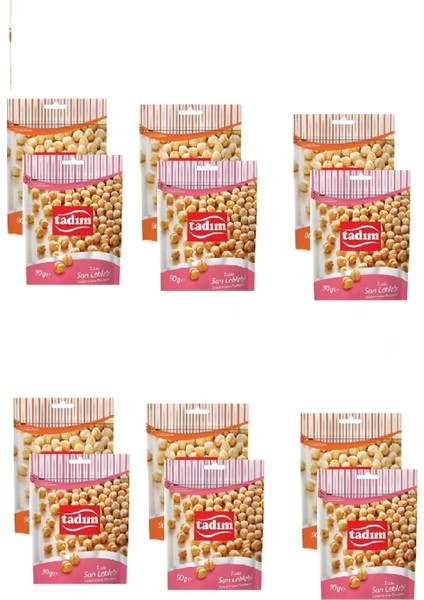 Kavrulmuş Fındık Içi 90 gr x 6 Adet Tadım Sarı Leblebi Tuzlu 90 gr x 6 Adet