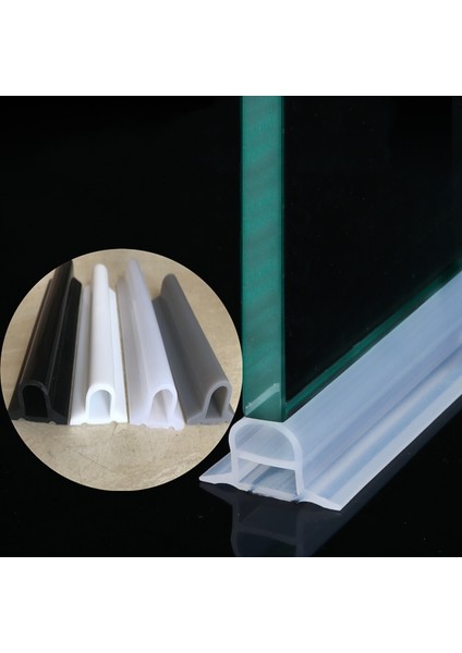 Gri Stil 120CM Silikon Banyo Su Durdurucu Sel Bariyer Baraj Su Geçirmez D Şekli Cam Kapı Duş Için Sızdırmazlık Şeridi Duş Kuru ve Islak Ayırma (Yurt Dışından) fiyatları