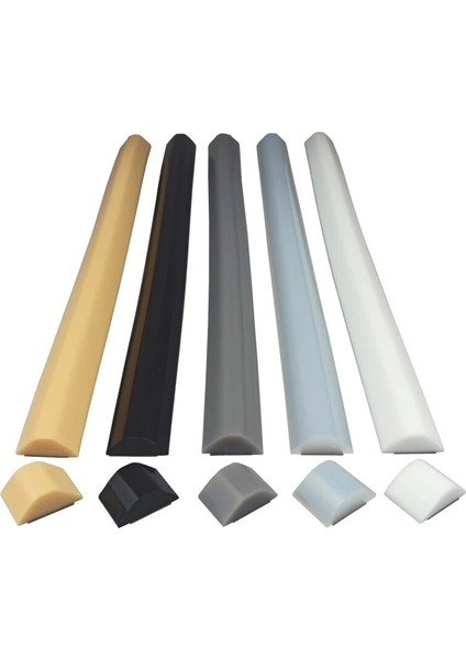 Gri Tarzı 70CM cm Silikon Banyo Su Durdurucu Engelleyici Şerit Kendinden Yapışkanlı Zemin Istinat Kapısı Bar Kuru Islak Ayırma Sızdırmazlık Bariyeri (Yurt Dışından)