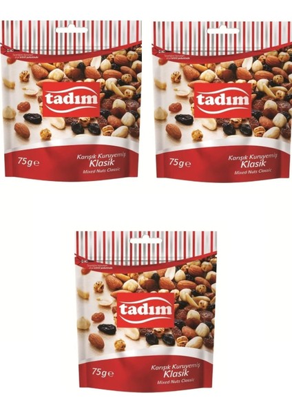 Karışık Kuruyemiş Klasik 75 gr x 3 Adet