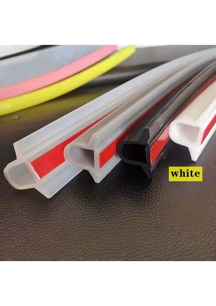 Beyaz Stil 120CM Silikon Banyo Su Durdurucu Sel Bariyer Baraj Su Geçirmez D Şekli Cam Kapı Duş Için Sızdırmazlık Şeridi Duş Kuru ve Islak Ayırma (Yurt Dışından)