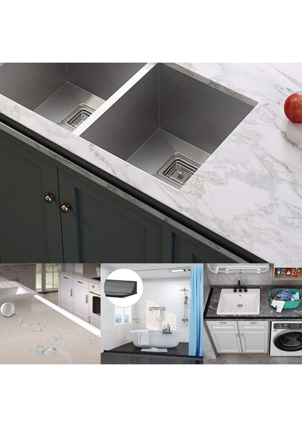 Gri Tarzı 50CM Kuru ve Islak Ayırma Banyo Aksesuarları Kendinden Yapışkanlı Su Tutma Çıtası Kapı Alt Sızdırmazlık Çıtası Su Durdurucu (Yurt Dışından) fırsatları