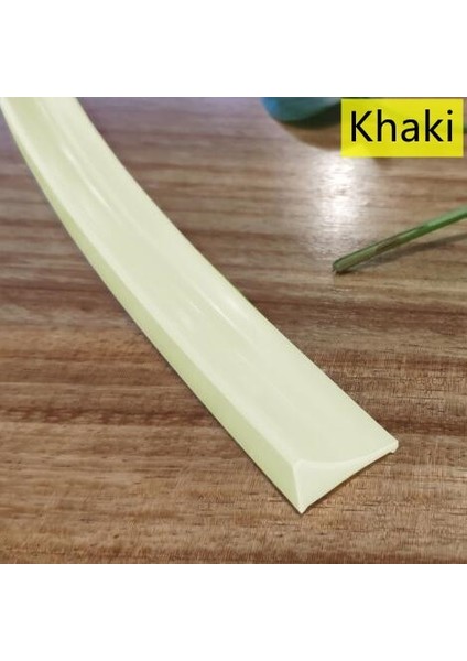 Haki Stili 150CM Mutfak Lavabosu Su Durdurucu Engelleyici Duş Banyo Kuru Islak Ayırma Taşma Bariyeri Kauçuk Kendinden Yapışkanlı Su Tutma Şeridi (Yurt Dışından)