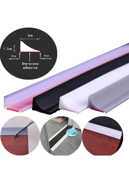 Haki Stili 150CM Mutfak Lavabosu Su Durdurucu Engelleyici Duş Banyo Kuru Islak Ayırma Taşma Bariyeri Kauçuk Kendinden Yapışkanlı Su Tutma Şeridi (Yurt Dışından) fiyatları