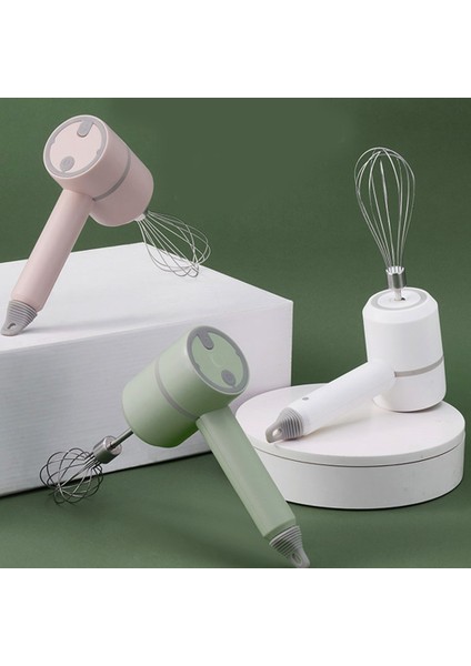 Pembe Tarzı Nıuxılıfe Kablosuz Elektrikli Gıda Mikser El Blenderi 3 Hız Yüksek Güçlü Hamur Blender Yumurta Çırpıcı Pişirme El Mikseri Mutfak Aletleri (Yurt Dışından)
