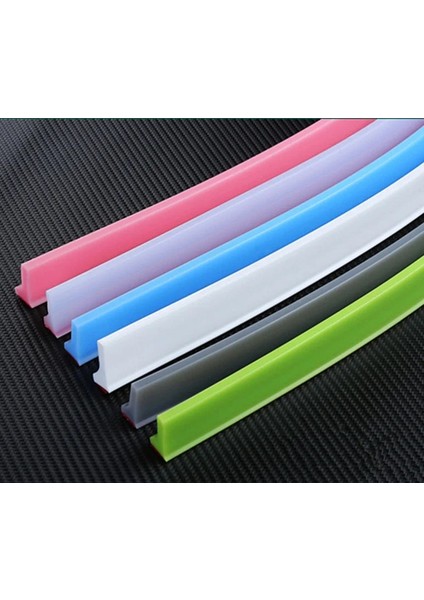 Siyah Stil 2 Milyon 30MM Yükseklik Banyo Su Durdurucu Su Bölmesi Kuru&ıslak Ayırma Taşkın Bariyeri Lastik Baraj Silikonlu Su Engelleyici Kaymaz (Yurt Dışından)