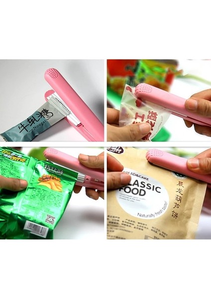 Mavi Stil Mini Taşınabilir Isı Yapıştırma Makinesi Gıda Vakumlama Makinesi Aperatif Plastik Ambalaj Torbası El Capper Ev Seamer (Yurt Dışından)