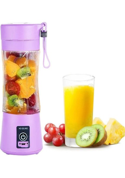 Mavi Stil Taşınabilir Blender USB Mikser Elektrikli Meyve Sıkacağı Makinesi Smoothie Blender Mini Mutfak Robotu Kişisel Limon Sıkacağı Sıkacağı Blender (Yurt Dışından)