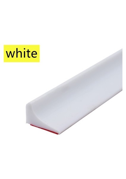 Beyaz Stil 100CM Mutfak Lavabosu Su Durdurucu Engelleyici Duş Banyo Kuru Islak Ayırma Taşma Bariyeri Kauçuk Kendinden Yapışkanlı Su Tutma Şeridi (Yurt Dışından)