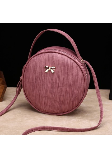 Kırmızı Stil Tasarım Moda Kadın Yuvarlak Çanta Deri Kadın Dairesel Crossbody Omuz Messenger Çanta Bayan Çanta Kadın Bolsa Çanta (Yurt Dışından) fırsatları