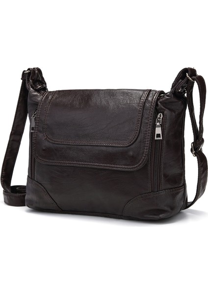 Bronzluk Stili Annmouler Kadın Omuz Çantası Tasarımcı Crossbody Çanta Yumuşak Yıkanmış Deri Messenger Çanta Lüks Çanta Kadın Çantaları Sac A Mai (Yurt Dışından) modelleri