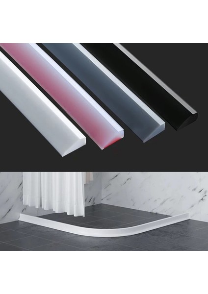 No.3 Tarzı 1 Adet Esnek Su Tutma Şeridi Duş Odası Kuru ve Islak Ayırma Mutfak Tezgahı Banyo Eşiği Su Geçirmez Şerit (Yurt Dışından) fiyatları