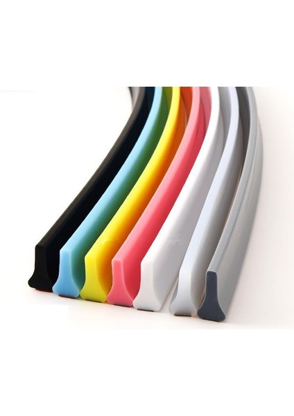 Gri Stil 200CM 7 Renk Banyo Su Durdurucu Su Bölmesi Kuru ve Islak Ayırma Taşkın Bariyeri Kauçuk Baraj Silikon Su Engelleyici Kaymaz (Yurt Dışından)