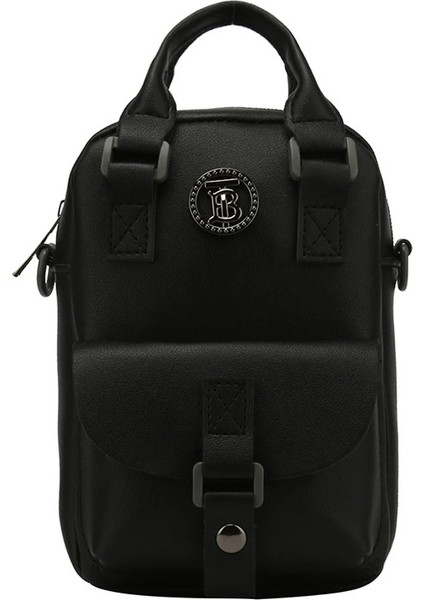 Siyah Stil Kadın Çantası Yeni Taşınabilir Çift Katmanlı Messenger Küçük Kare Çanta Mini Cep Telefonu Küçük Çanta Tasarımcısı Çanta Sevimli Yan Çanta Bolsos (Yurt Dışından)