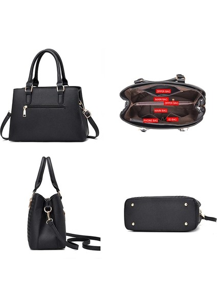 Kahki Tarzı Women Leather Bags High Embroidery Messenger Bags Luxury Women Handbags Bags For Women Sac A Main Ladies Female Bag (Yurt Dışından) fırsatları