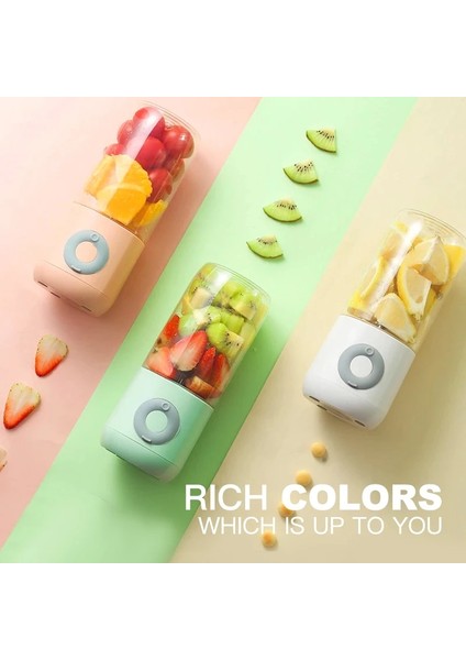 Beyaz Stil Wuxulı 6 Kesici Mini Taşınabilir Sıkacakları USB Elektrikli Mikser Meyve Smoothie Blender Makinesi Mutfak Robotu Maker Suyu Sıkacağı (Yurt Dışından)