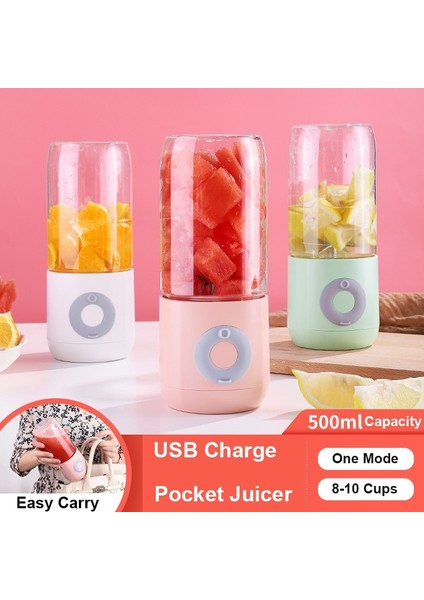 Beyaz Stil Wuxulı 6 Kesici Mini Taşınabilir Sıkacakları USB Elektrikli Mikser Meyve Smoothie Blender Makinesi Mutfak Robotu Maker Suyu Sıkacağı (Yurt Dışından)