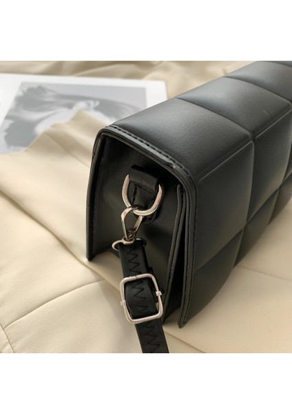 Gümüş Tarzı 20.5X7X12 cm Olid Renk Moda Omuz Çantaları Kadın Seyahat Çapraz Vücut Çanta Örgü Kadınlar Için Küçük Pu Deri Crossbody Çanta (Yurt Dışından) modelleri