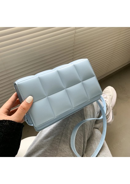 Gök Mavisi Tarzı 28X19X8CM Kadın Çanta Sonbahar Kış Yeni Kadın Edebi Tek Omuz Çanta Azınlık Tasarım Çapraz Vücut Çanta Trend Kadın Çanta Bolsos (Yurt Dışından)