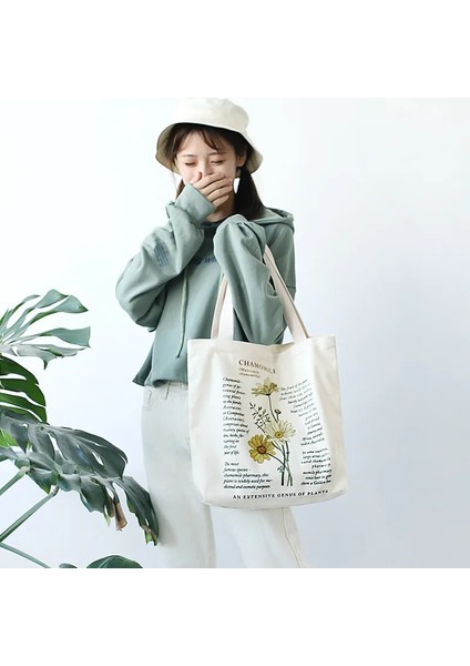No.2 Tarzı Retro Edebi Kanvas Çanta Kadın Omuz Çantası Moda Pamuk Mektup Alışveriş Shopper Bayanlar El Çantaları Wome Için Bez Çantalar (Yurt Dışından)