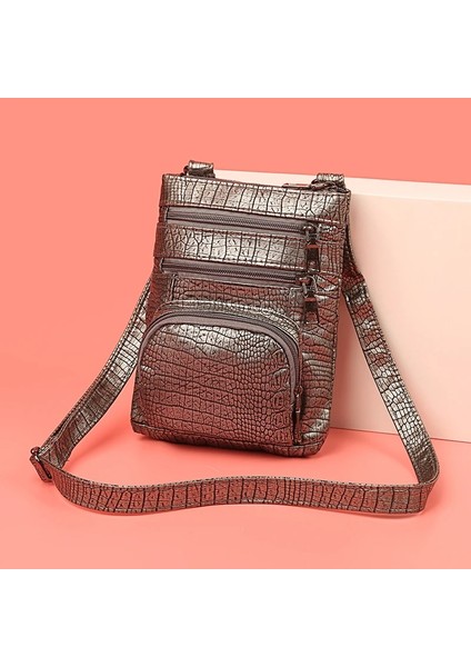 Şerit Tarzı Çok Cepler Günlük Omuz Çantaları Kadın Retro Flap Çanta Çanta Çanta Kadın Crossbody Çanta Moda Lüks Ana Kesesi Bolsos (Yurt Dışından)