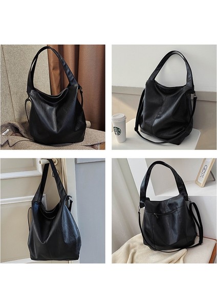 Yeşil Stil Kadın Hobo Çanta Büyük Kapasiteli Bayanlar Tote Kadın Hobos Crossbody Çanta Li Deri Kadın Omuz Çantası Bolsa Feminina (Yurt Dışından) modelleri
