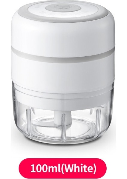 100ML Beyaz Stil ml Elektrikli Sarımsak Ezici Sarımsak Presi Sebze Biber Eti Sarımsak Doğrayıcı Presi USB Ezici Makinesi Mutfak Aletleri (Yurt Dışından)