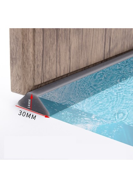 Sarı Stil 150CM Çok Boyutlu Kauçuk Banyo Su Durdurucu Kuru ve Islak Ayırma Taşkın Bariyeri Duş Baraj Kapısı Alt Sızdırmazlık Şeridi Koruma Engelleyici (Yurt Dışından)