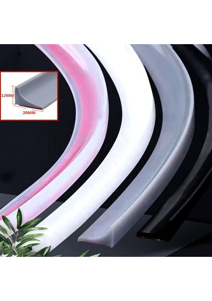 Şeffaf Stil 50CM Uzunluk 1 Adet Çok Boyutlu Mutfak Su Tutma Şeridi Kendinden Yapışkanlı Kapı Conta Şeridi Banyo Ayırma Duş Barajı Bariyer Aksesuarı (Yurt Dışından) fiyatları