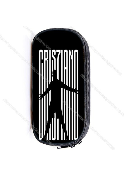 No.3 Tarzı Cristiano Ronald Büyük Kapasiteli Kalem Kutusu Cr7 Sevimli Kız Su Geçirmez Kalem Kutusu Kırtasiye Okula Geri Kalem Depolama (Yurt Dışından)