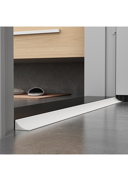 Haki Stili 50CM Mutfak Lavabosu Su Durdurucu Engelleyici Duş Banyo Kuru Islak Ayırma Taşma Bariyeri Kauçuk Kendinden Yapışkanlı Su Tutma Şeridi (Yurt Dışından)