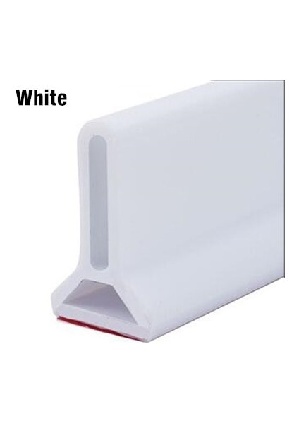Beyaz Stil 50CM Yüksek Silikonlu Banyo Su Durdurucu Engelleyici Duş Barajı Kaymaz Kuru ve Islak Ayırma Taşkın Bariyeri Kapı Alt Sızdırmazlık Şeridi (Yurt Dışından)