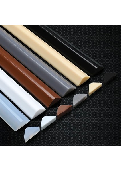 Gri Stil 50CM Silikon Banyo Su Durdurucu Kuru ve Islak Ayırma Taşkın Bariyeri Kauçuk Baraj Silikon Su Engelleyici Kaymaz Sızdırmazlık Şeridi (Yurt Dışından)