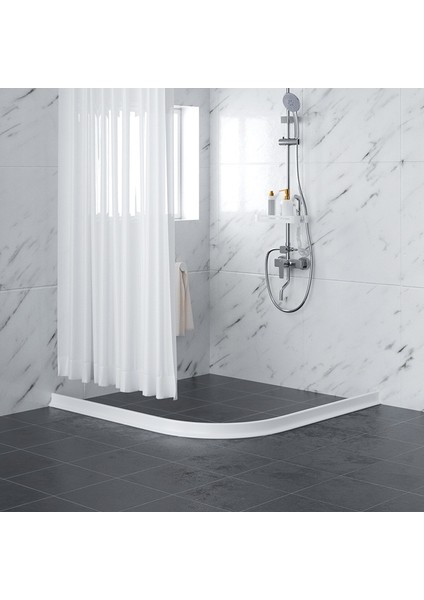 Şeffaf Stil 50CM 2m Silikon Su Durdurucu Tutma Şeridi Mutfak Banyo Duş Sel Bariyeri Kuru ve Islak Ayırma Kapısı Alt Sızdırmazlık Şeridi (Yurt Dışından)