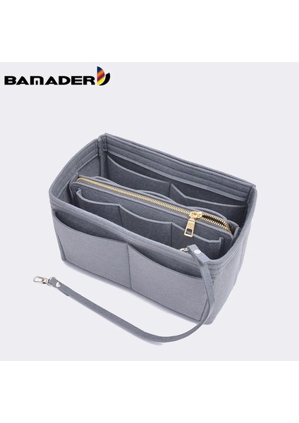 Haki M Stili Bamader Çok Fonksiyonlu Büyük Kapasiteli Makyaj Saklama Çantası Keçe Bez Astar Çanta Seyahat Eklemek Çanta Içinde Taşınabilir Çanta Kozmetik Çantası (Yurt Dışından) fiyatları