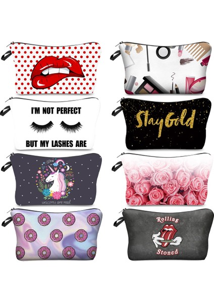 HZB798 Tarzı Jom Tokoy Makyaj Çantası Baskı Desenli Sevimli Organizatör Çanta Çantaları Seyahat Çantaları Kılıfı Kadın Kozmetik Çantası (Yurt Dışından) fiyatları