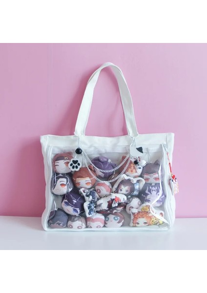 Beyaz Stil Sadece Çanta Ita Çanta Kız Lolita Tarzı Güzel Crossbody Kawaii Temizle Çanta Genç Kızlar Için Okul Çantaları Şeker Tatlı Itabag Omuz Çantaları H210 (Yurt Dışından)