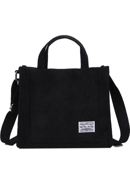 Pembe Tarzı Kadın Kadife Fermuarlı Omuz Çantası Küçük Pamuklu Kanvas Çanta Günlük Tote Kadın Eko Crossbody Çanta Eski Postacı Çantaları (Yurt Dışından) fırsatları