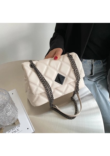 Mavi Stil 24CMX15CMX11.5CM Embroidery Thread Small Pu Leather Crossbody Bags For Womet Women's Luxury Ed Trending Chain Shoulder Handbags (Yurt Dışından) indirimleri