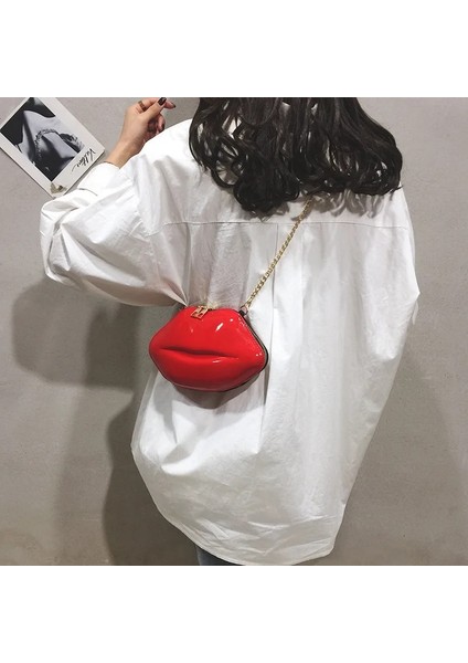 Beyaz Stil Bags For Wome Lip Messenger Bag Tote Bag Solid Zip Shoulder Bags Messenger Bag Phone Coin Bag Clutch Bolsas Feminina Saco (Yurt Dışından) indirimleri
