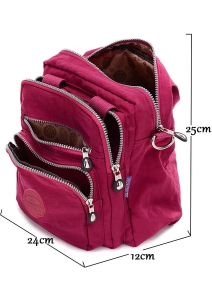 Meihong Tarzı Kadın Postacı Çantaları Debriyaj Kadın Çantaları Üç Fermuarlı Ana Çanta Kadın Ünlü S Tasarımcı Omuz Crossbody Çanta Ana Kesesi (Yurt Dışından) fırsatları