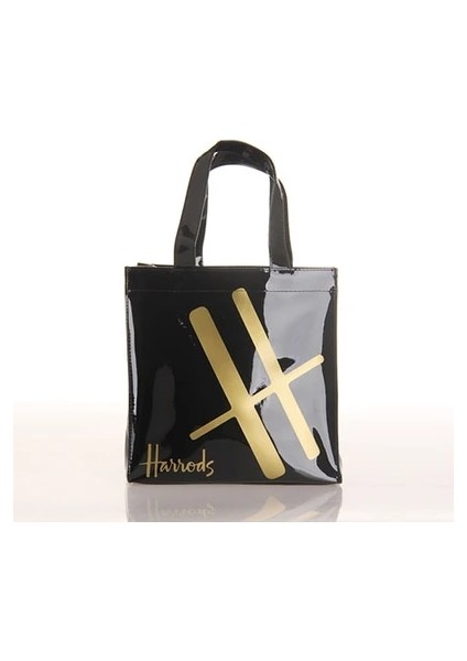 Gök Mavisi Tarzı London Style Pvc Reusable Shopping Bag Women's Bag Eco Friendly Small Signature Shopper Bag Waterproof Handbag Shoulder Bag (Yurt Dışından)