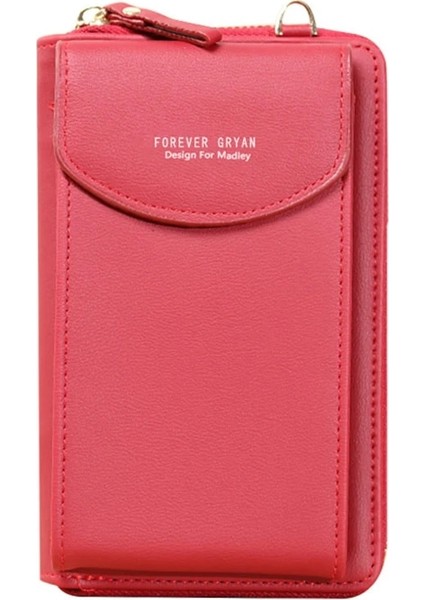 Koyu Haki Stili Kadın Çanta Ünlü Pu Deri Crossbody Çanta Telefon Çanta Kart Sahipleri Büyük Kapasiteli Omuz Çantaları Flap (Yurt Dışından)