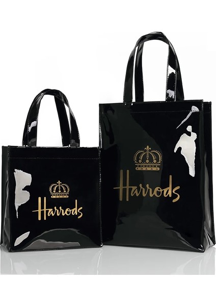 Gök Mavisi Tarzı London Style Pvc Reusable Shopping Bag Women's Bag Eco Friendly Small Signature Shopper Bag Waterproof Handbag Shoulder Bag (Yurt Dışından) fiyatları
