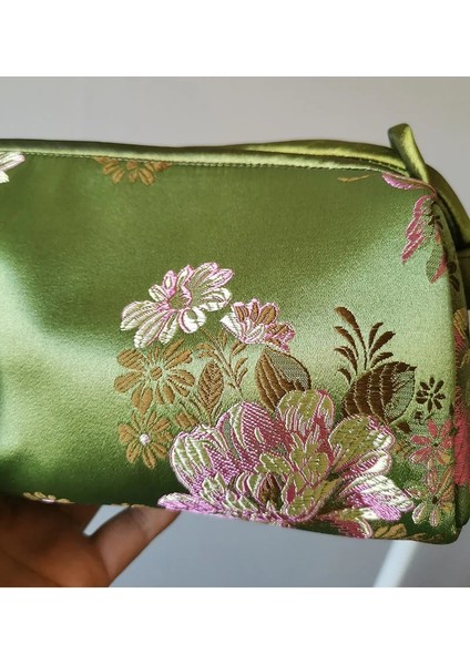 Açık Mavi Dalga Stili Moda Lüks Çin Tarzı Ipek Çanta Kadın Çanta Japon El Nakış Kılıf Cheongsam Kadın Cosplay Çanta Debriyaj (Yurt Dışından) modelleri