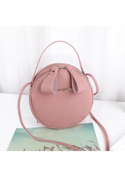 Pembe Tarzı Alışveriş Merkezi Dairesel Çanta Yeni Moda Tek Omuz Slung Cep Telefonu Bayan Çanta Kadın Crossbody Messenger Çanta Leopar (Yurt Dışından)