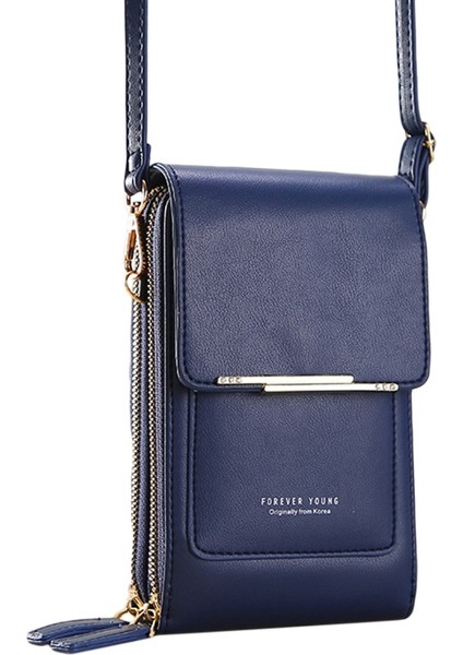 Royal Blue 1 Style Kadın Çantası Dokunmatik Ekranlı Cep Telefonu Çanta Akıllı Telefon Cüzdanı Deri Omuz Askısı Çanta (Yurt Dışından)